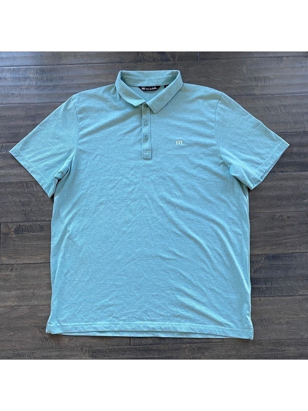 TRAVIS Mathew Pima Cotton Collared Golf Polo Shirt Green Men’s Sz XXL ⛳️